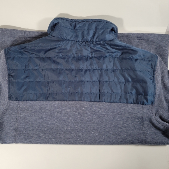 Eddie Bauer Men's 1/4 Zip Mixed Media Jumper - Picture 9 of 9